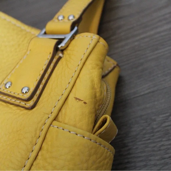 Vintage Fossil Yellow Y2K Shoulder Bag - Picture 7 of 9